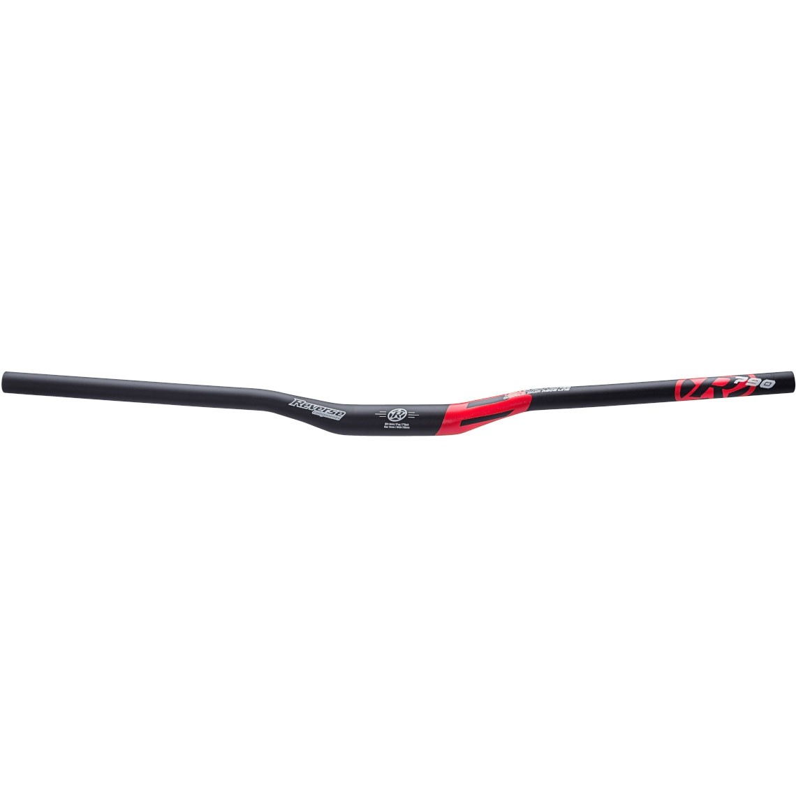 Reverse Lenker Base 790mm Ø31,8mm/18mm Erhöhung mattschwarz/rot