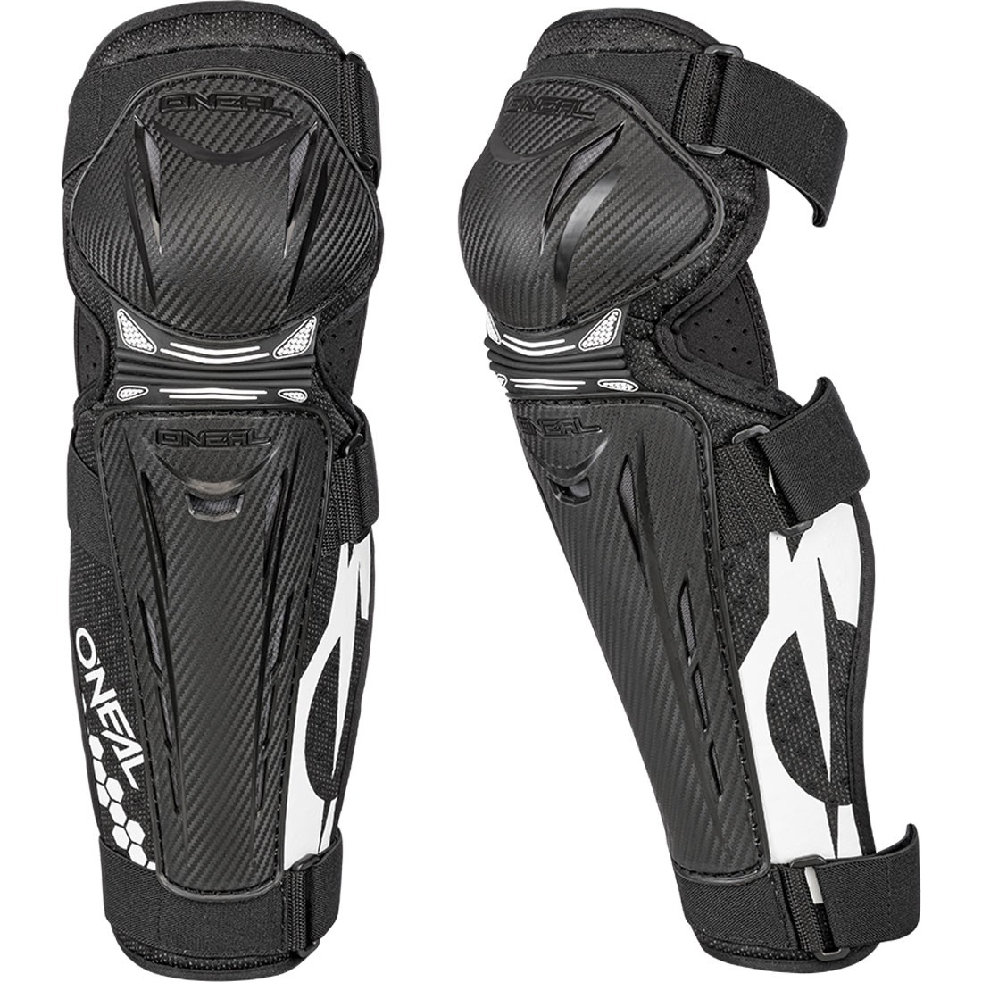 Oneal TRAIL FR Carbon Look Knee Guard black/white