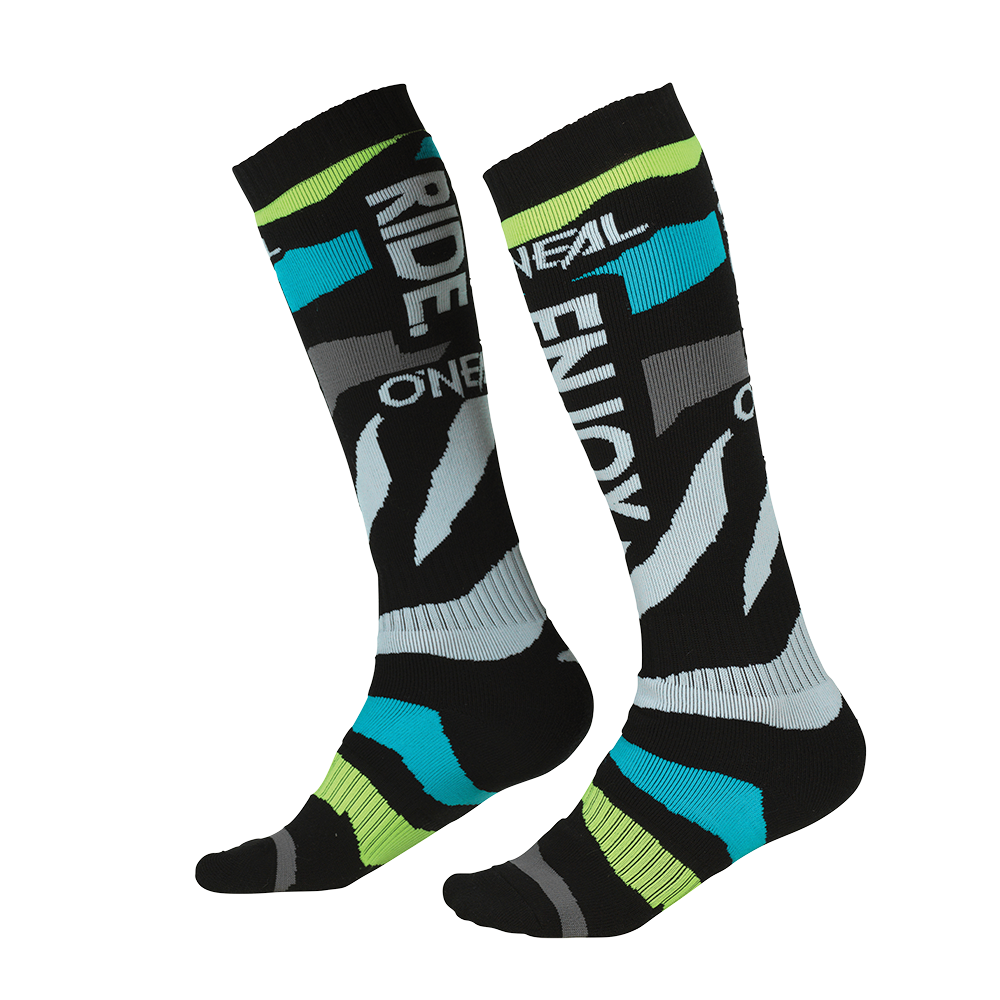 O'Neal PRO MX Sock ZOONEAL V.22 blue/neon yellow 