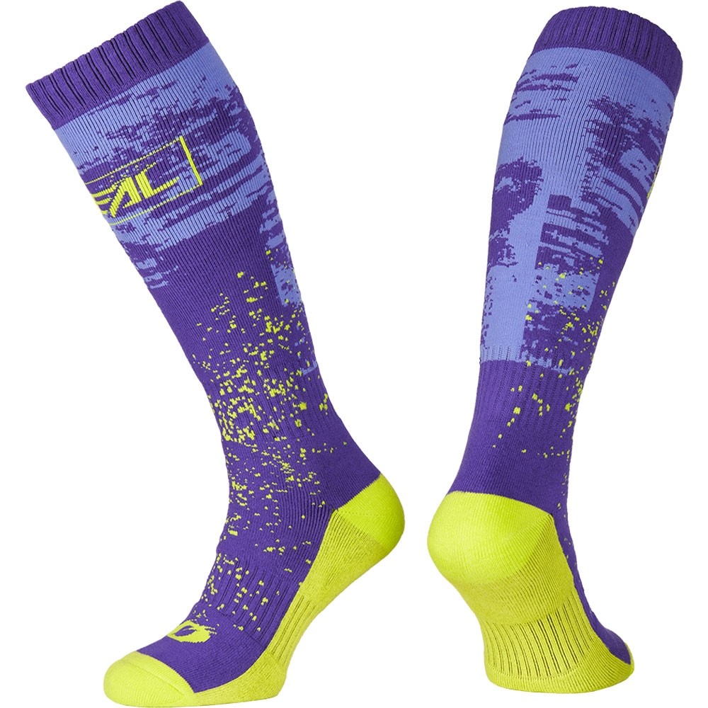 O'Neal PRO MX Sock Kinder PAINT V.27 purple/neon yellow (one size)