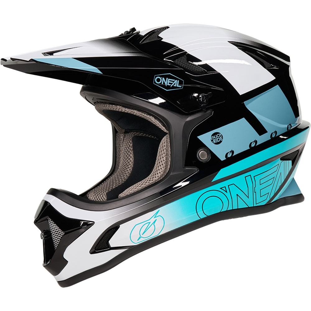 O'Neal SONUS Helmet BLOX V.27 black/white/teal 