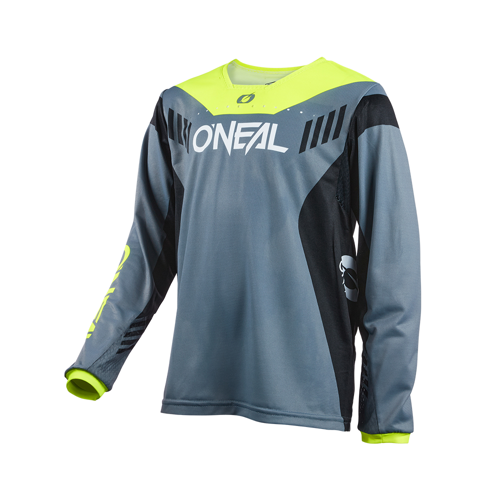 O'Neal ELEMENT FR Kinder Jersey HYBRID V.22 gray/neon yellow