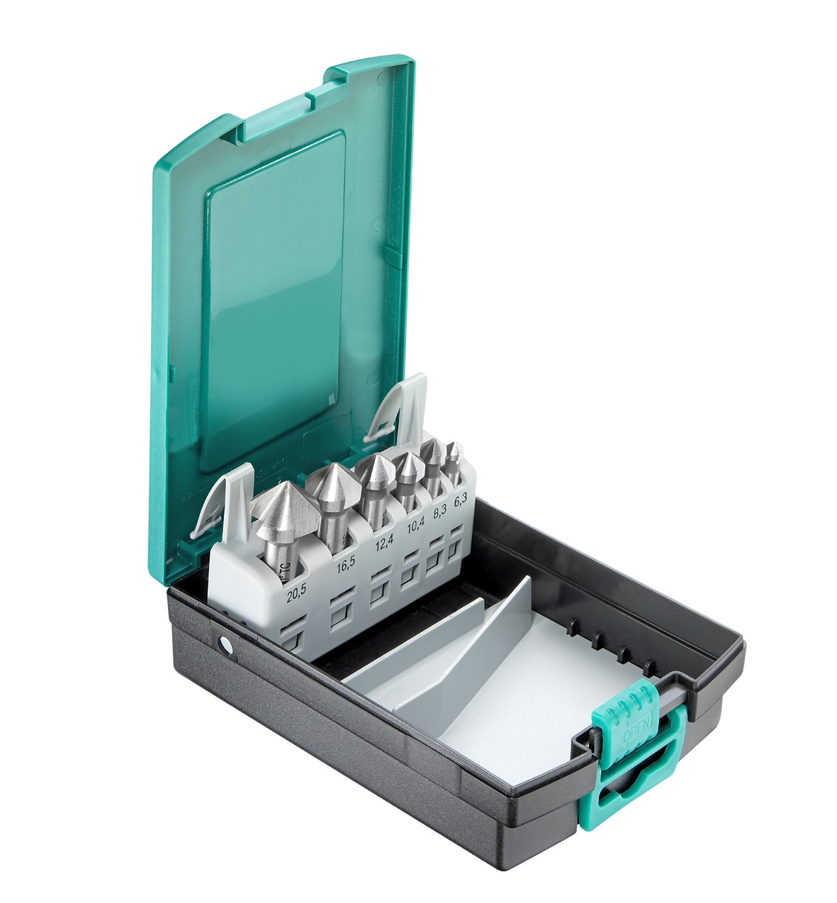 HSS Versenker-Bits-Satz, 90°, 6-tlg.