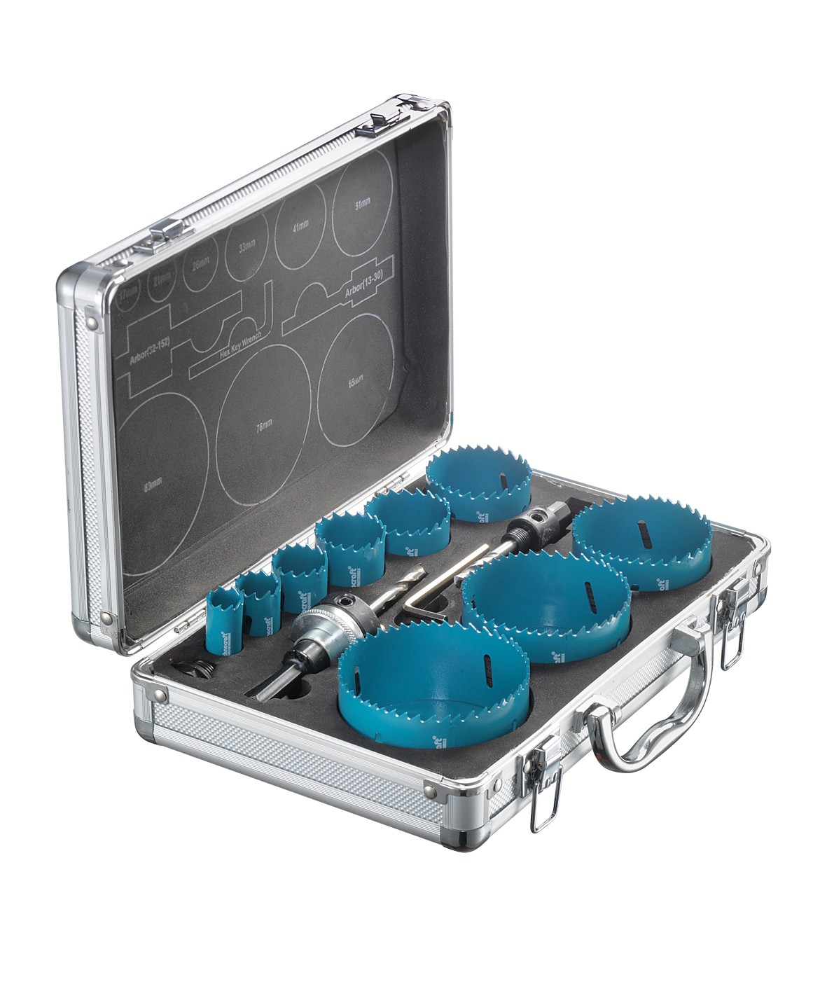 HSS-Bi-Metall Lochsägen-Satz, 12-tlg.