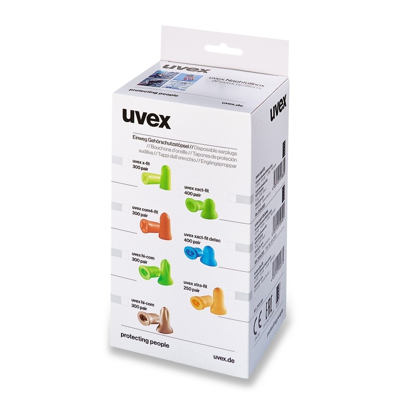 Gehörschutzstöpsel Nachfüllbox Uvex x-fit, 300 Paar