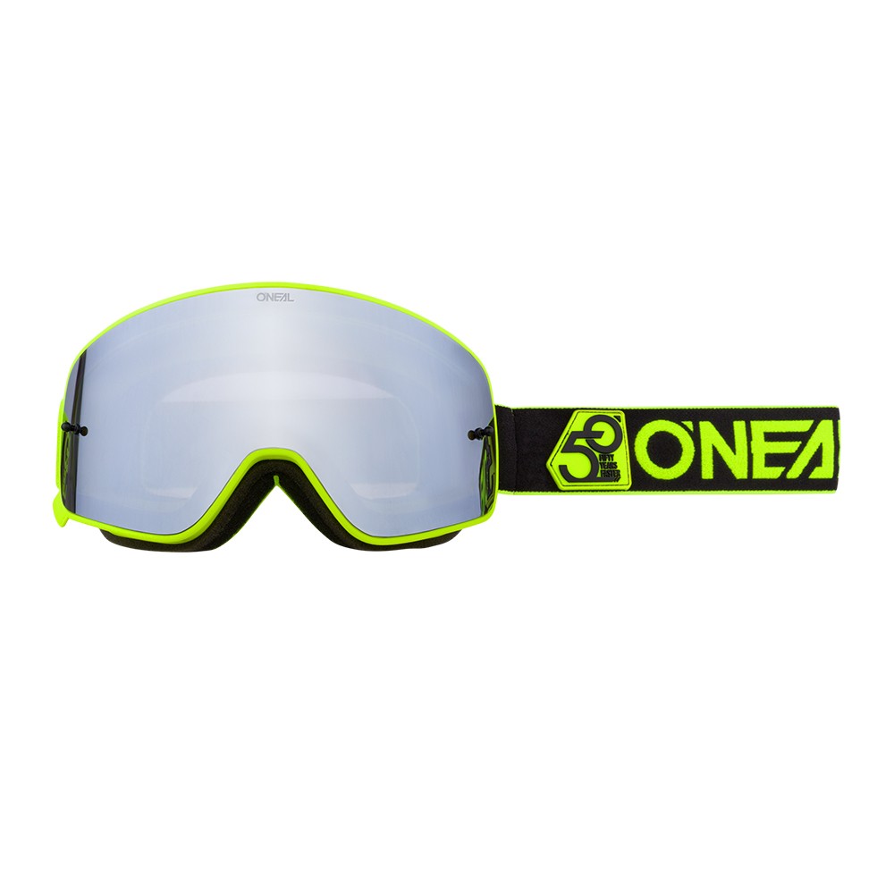 Oneal B-50 Goggle FORCE neon yellow - silver mirror