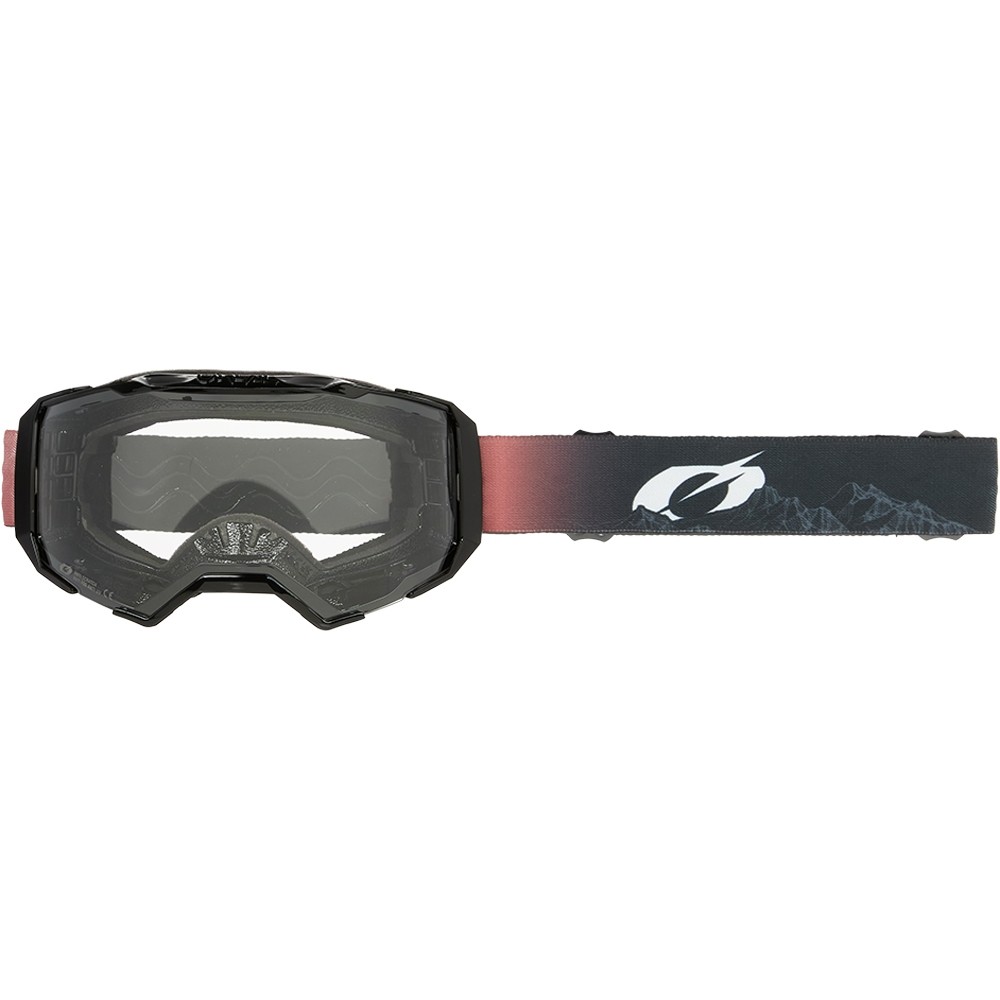 Oneal B-22 Goggle COVERT V.25 black/red - clear
