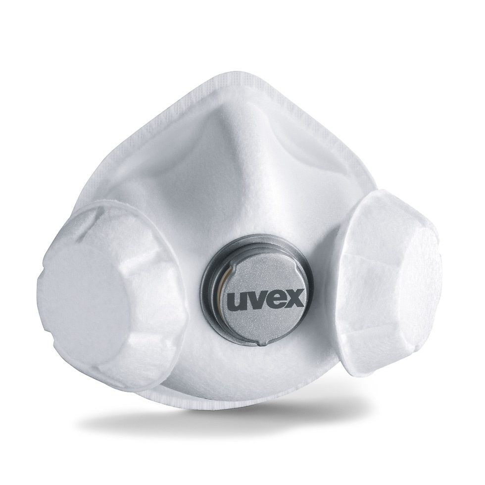 Formmaske Uvex silv-Air e 7333 FFP3 R D mit Ventilen - Box à 3 Stk