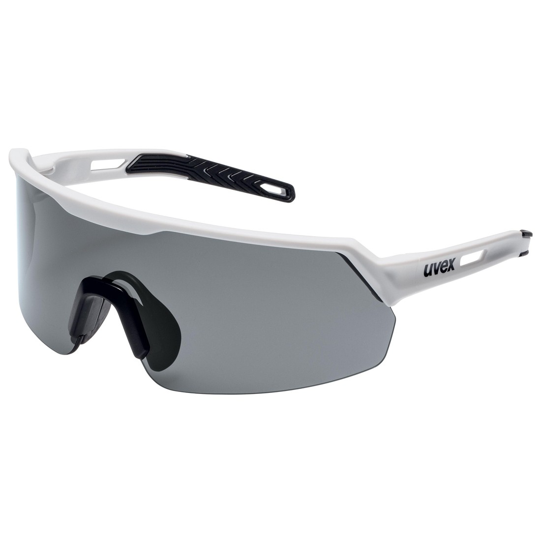 Schutzbrille / Sonnenbrille Uvex 9122-480 ultrashield weiss/schwarz, PC grau