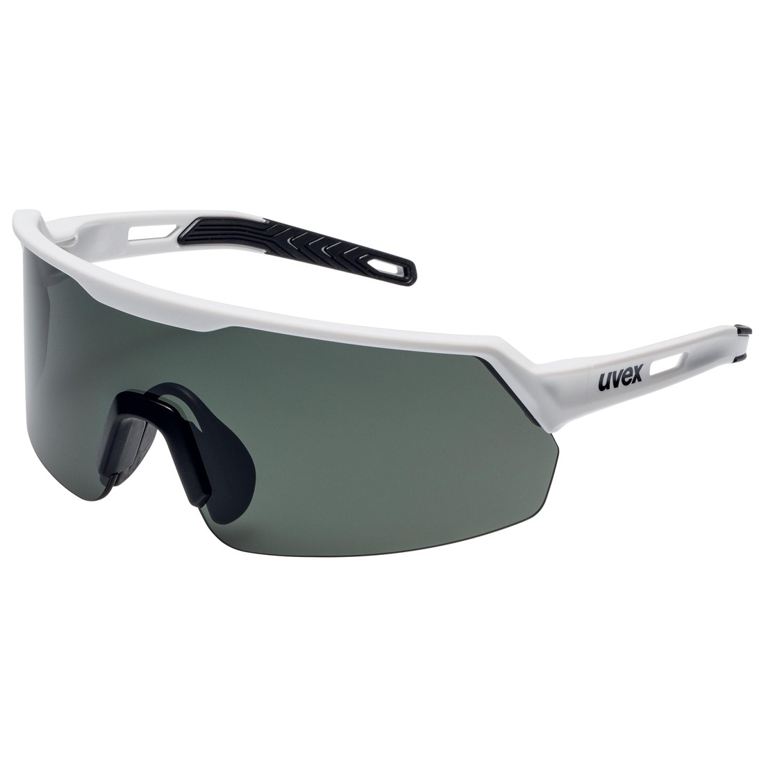 Schutzbrille / Sonnenbrille Uvex 9122-880 ultrashield weiss/schwarz, PC Polavision grau