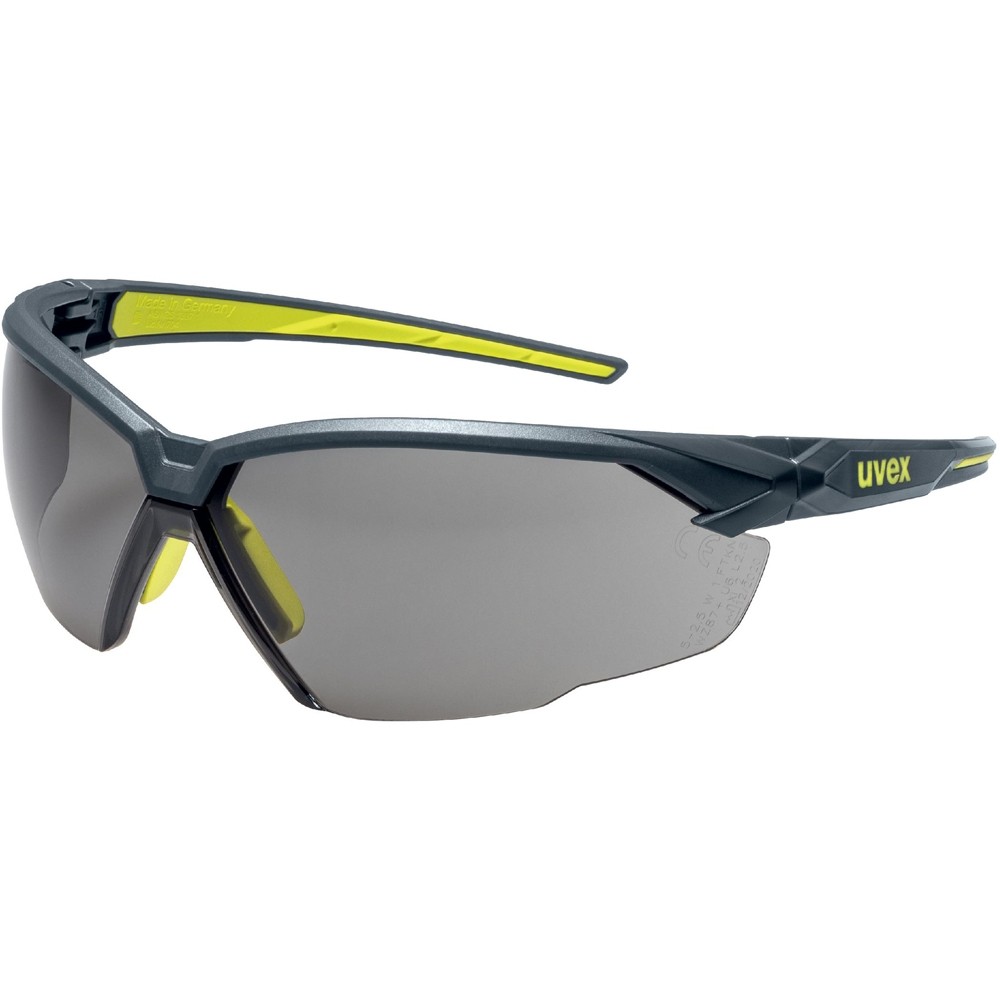 Schutzbrille Uvex suXXeed anthrazit/lime, PC grau