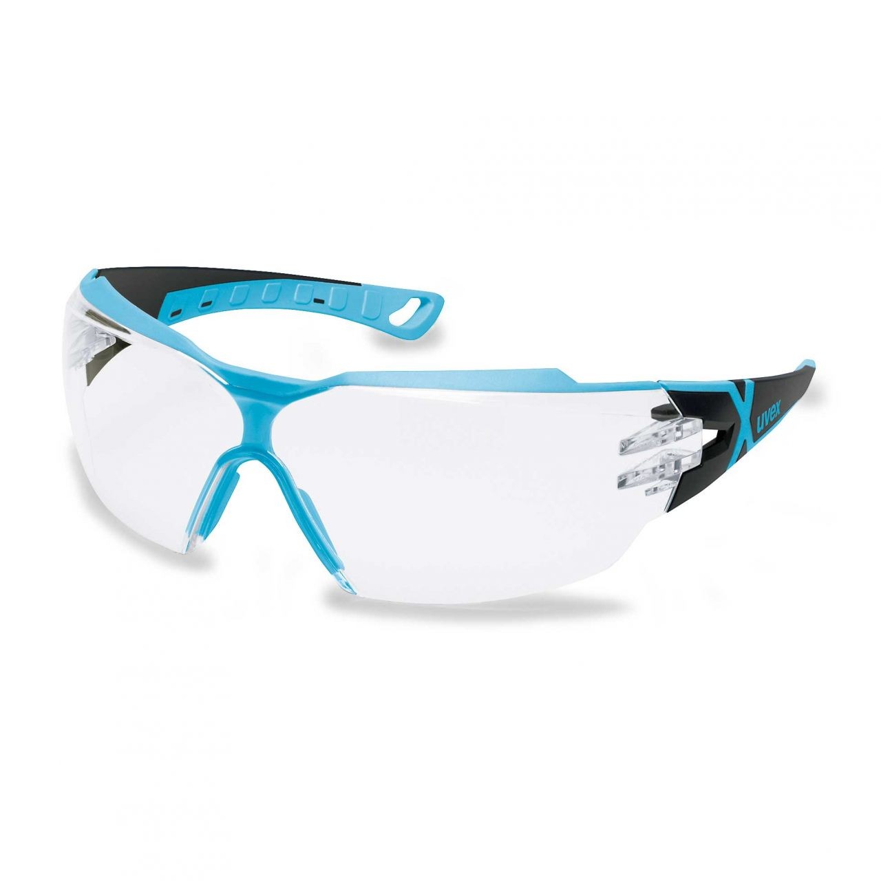 Schutzbrille Uvex pheos cx2 schwarz/hellblau