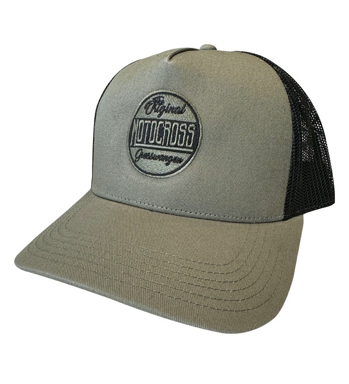Cap Rapper Cotton Motocross Grosswangen Logo rund olive/black one size