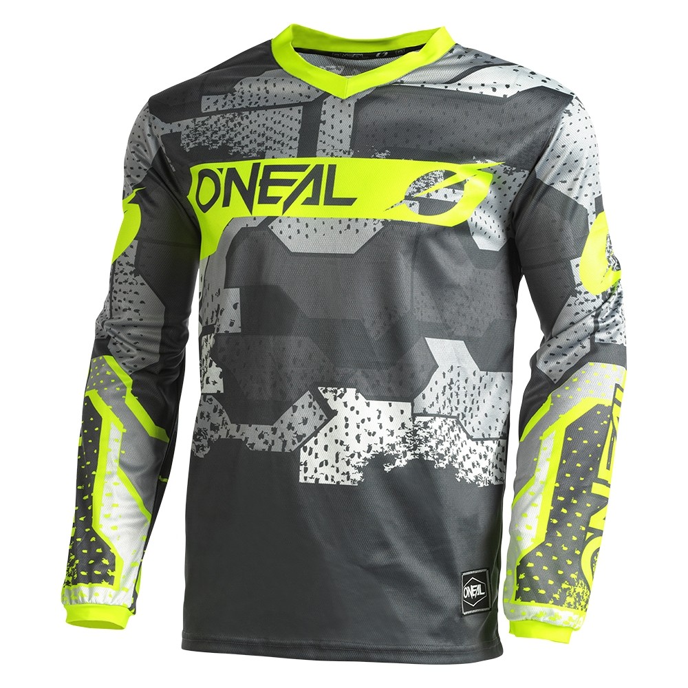 O'Neal ELEMENT Jersey CAMO V.22 gray/neon yellow