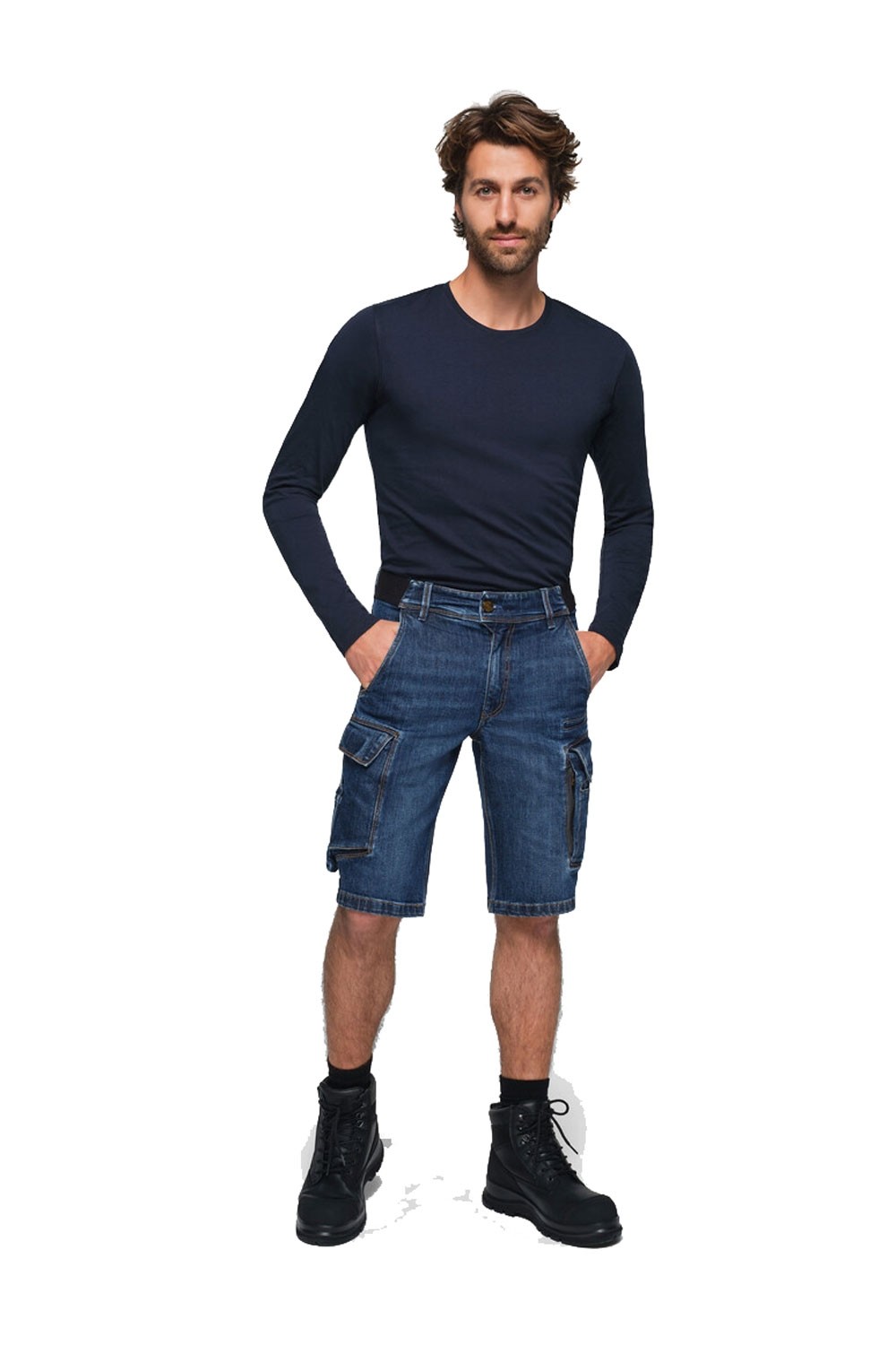 Worker-Jeansshorts Hakro 736 Dyneema® X-Stretch Eco