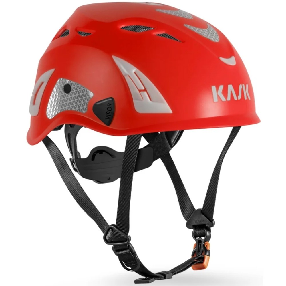 Industrie Schutzhelm Kask Superplasma AQ hi-viz warnrot