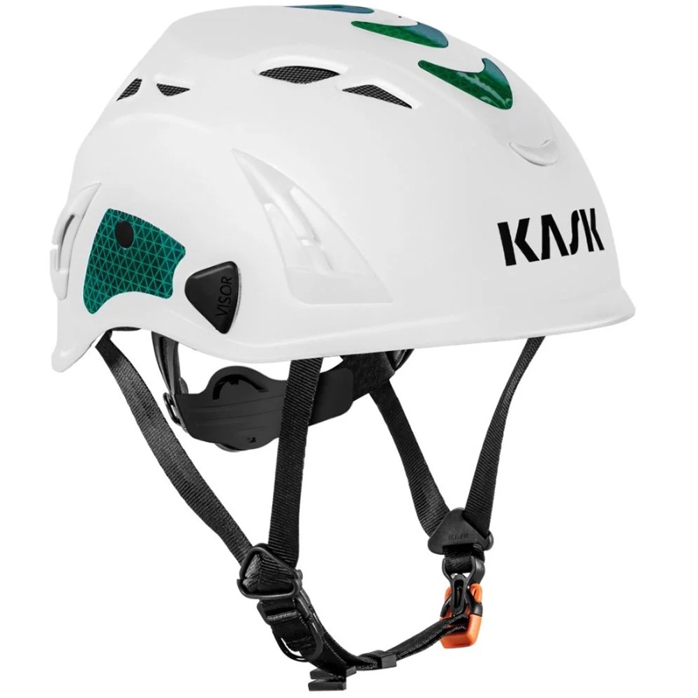 Industrie Schutzhelm Kask Superplasma AQ hi-viz weiss/grün