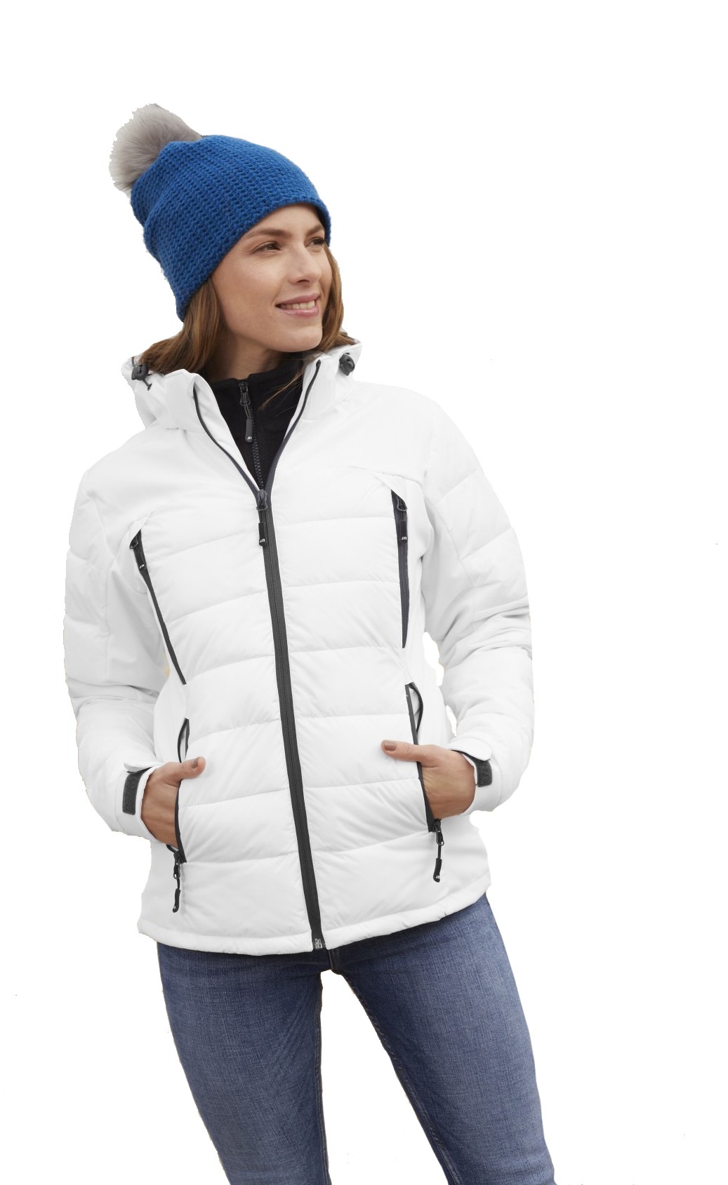 Damen Hybrid Thermojacke James & Nicholson