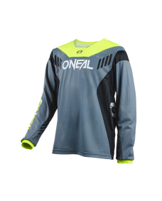O'Neal ELEMENT FR Kinder Jersey HYBRID V.22 gray/neon yellow