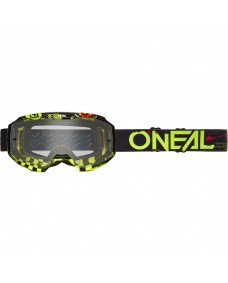 Oneal B-10 Goggle ATTACK V.24 black/neon yellow - clear