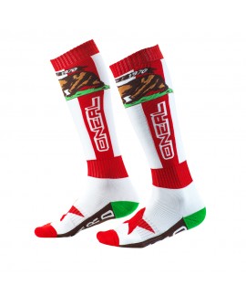Oneal PRO MX Sock CALIFORNIA red/white/brown