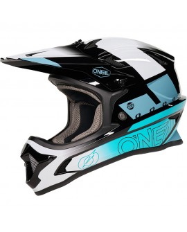 O'Neal SONUS Kinder Helmet BLOX V.27 black/white/teal