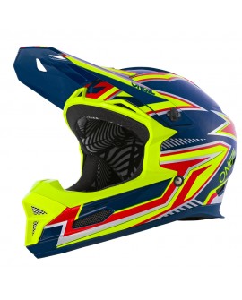 Oneal FURY Helmet RAPID blue/neon yellow