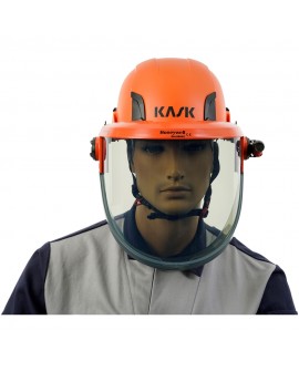 Elektrikerschutzhelm Kask Zenith X orange mit Gesichtsschutzschirm