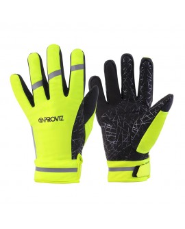 PROVIZ CLASSIC wasserdichter & atmungsaktiver Fahrrad Handschuh (neon gelb)