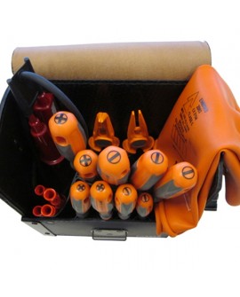 Werkzeugtasche Elektro mit Spannungsprüfer, 25-teilig