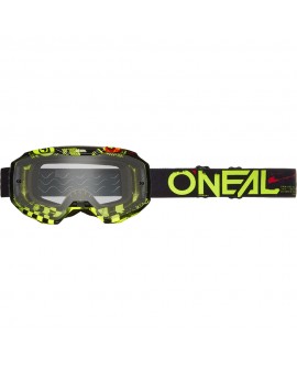 Oneal B-10 Goggle ATTACK V.24 black/neon yellow - clear