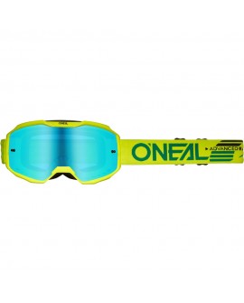 Oneal B-10 Goggle SOLID V.24 neon yellow - radium blue