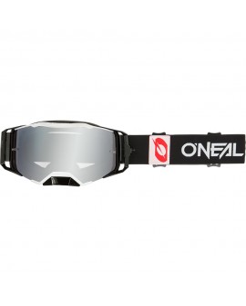 Oneal B-33 Goggle BOLD V.25 black/white - silver mirror