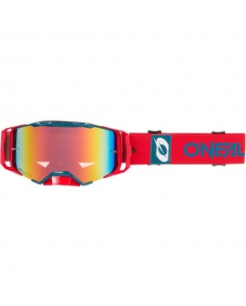 Oneal B-33 Goggle BOLD V.25 red/blue - radium red