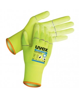 Schutzhandschuh Uvex 60777 phynomic D X HV high visibility gelb