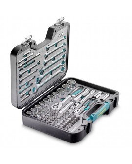 Steckschlüssel-Satz Silverline 1/4" + 1/2", 86-tlg.