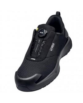 Sicherheitshalbschuh Uvex 1x-craft 68162 mit Boa-Verschluss S1 PS FO SC SR schwarz