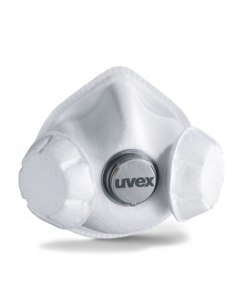 Formmaske Uvex silv-Air e 7333 FFP3 R D mit Ventilen - Box à 3 Stk