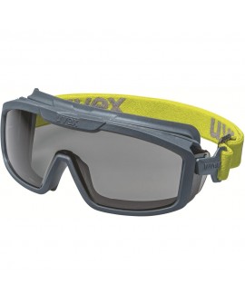 Vollsichtbrille Uvex i-guard+ anthrazit/lime, PC grau