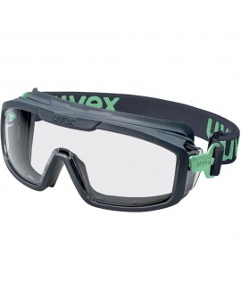 Vollsichtbrille Uvex i-guard+ planet, anthrazit/jade, PC farblos