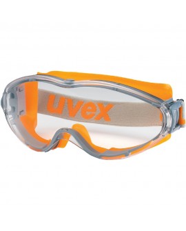 Vollsichtbrille Uvex ultrasonic grau/orange, PC farblos