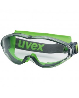 Vollsichtbrille Uvex ultrasonic anthrazit/lime, PC farblos