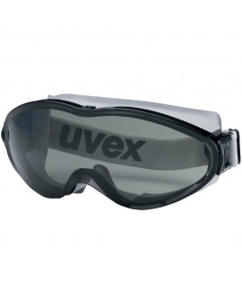 Vollsichtbrille Uvex ultrasonic schwarz/grau, PC grau