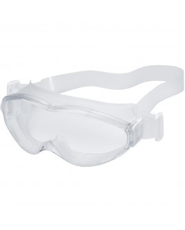 Vollsichtbrille Uvex ultrasonic transparent/weiss, PC farblos
