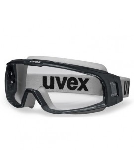 Vollsichtbrille Uvex u-sonic schwarz-grau, PC farblos