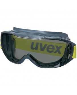 Vollsichtbrille Uvex megasonic anthrazit/lime, PC grau