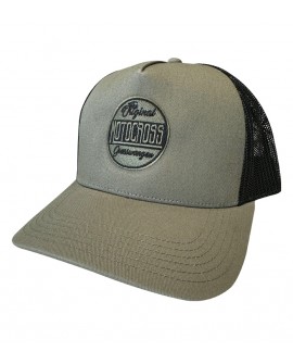 Cap Rapper Cotton Motocross Grosswangen Logo rund olive/black one size