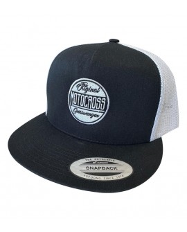 Cap Classic Trucker 2-Tone Motocross Grosswangen Logo rund black/white one size