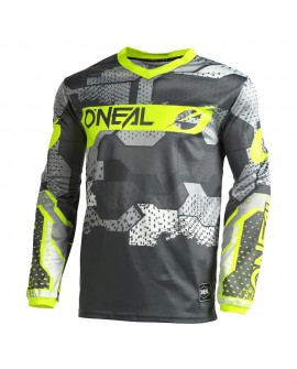 O'Neal ELEMENT Jersey CAMO V.22 gray/neon yellow