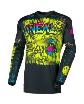 Oneal ELEMENT Kinder Jersey RANCID V.26 black/neon yellow
